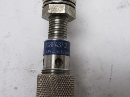 Telemecanique XS1M08PA370D Proximity Sensor 4-Pin 48V 200mA w/60" Lead