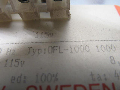Tramo Type OFL-1000 Transformer 1000VA 460V Pri. 115V SEC  8.7A 50/60Hz