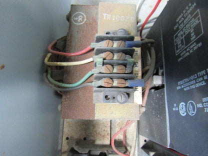 Joslyn Clark T13U034-76 Size 4 Motor Starter W/Enclosure & Transformer 100Hp