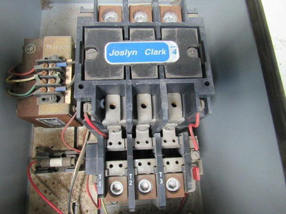 Joslyn Clark T13U034-76 Size 4 Motor Starter W/Enclosure & Transformer 100Hp