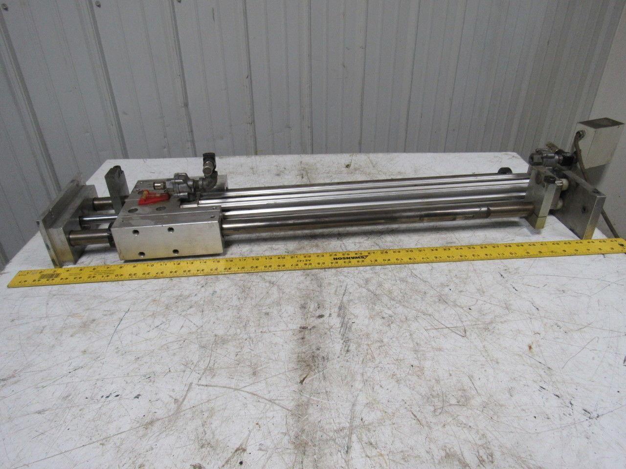 PHD SLD76X700 Pneumatic B15 Linear Slide &  Cylinder Lot/1