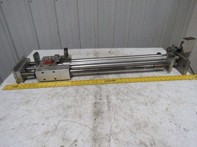 PHD SLD76X700 Pneumatic B15 Linear Slide &  Cylinder Lot/1