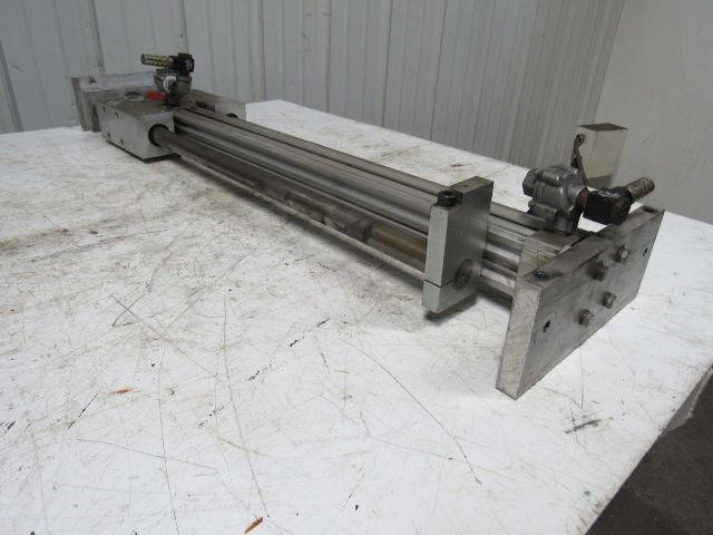 PHD SLD76X700 Pneumatic B15 Linear Slide &  Cylinder Lot/1