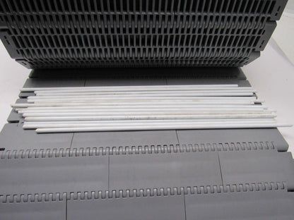Intralox Series 400 Grey Flush Grid Plastic Conveyor Belt 2" Pitch 15-11/16"x18'