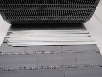 Intralox Series 400 Grey Flush Grid Plastic Conveyor Belt 2" Pitch 15-11/16"x18'