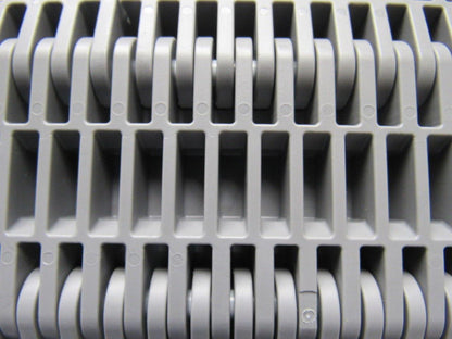 Intralox Series 400 Grey Flush Grid Plastic Conveyor Belt 2" Pitch 15-11/16"x18'