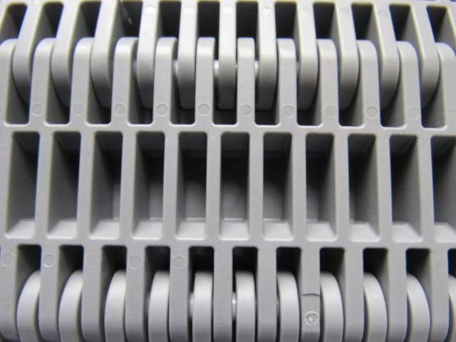 Intralox Series 400 Grey Flush Grid Plastic Conveyor Belt 2" Pitch 15-11/16"x18'