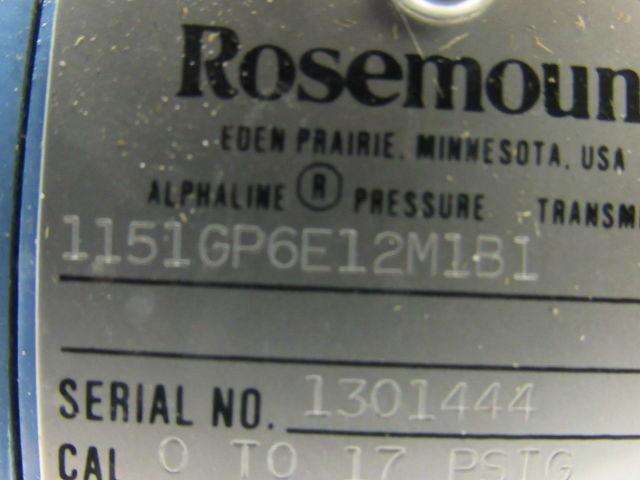 Rosemount 1151GP6E12M1B1 Pressure Transmitter
