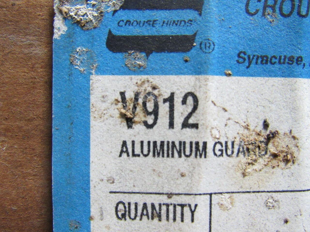 CROUSE HINDS V912 Screw Type Guard NIB Aluminum Lot/1