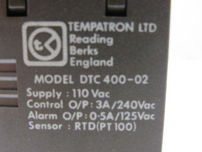 Tempatron DTC 400-02 110 VAC  Programmable Temperature Control