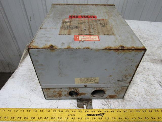 Cutler Hammer S48G11S10N 10KVA Transformer 480 Primary 120/240 Secondary 1Ph