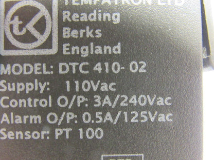 Tempatron DTC 410-02 110 VAC  Programmable Temperature Control Relay