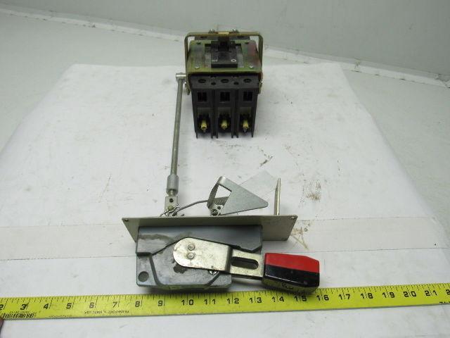 ABB UXAB 727131 R 103 3 Pole 20 Amp 480V Breaker & Disconnect Switch
