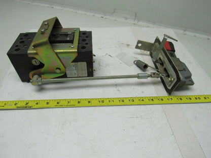 ABB UXAB 727131 R 103 3 Pole 20 Amp 480V Breaker & Disconnect Switch