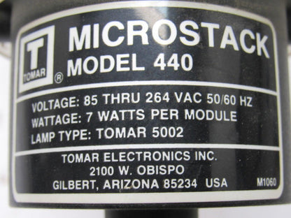 TOMAR MICROSTACK 440 4 Tier Status Light Tower 85-264VAC 50/60Hz