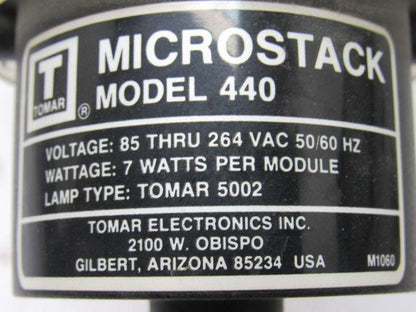 TOMAR MICROSTACK 440 4 Tier Status Light Tower 85-264VAC 50/60Hz