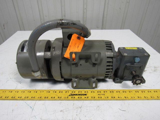 Boston Gear F713-10-B5-G 10:1 Speed Reducer W/Brake 3/4HP 208-230/460V 3PH