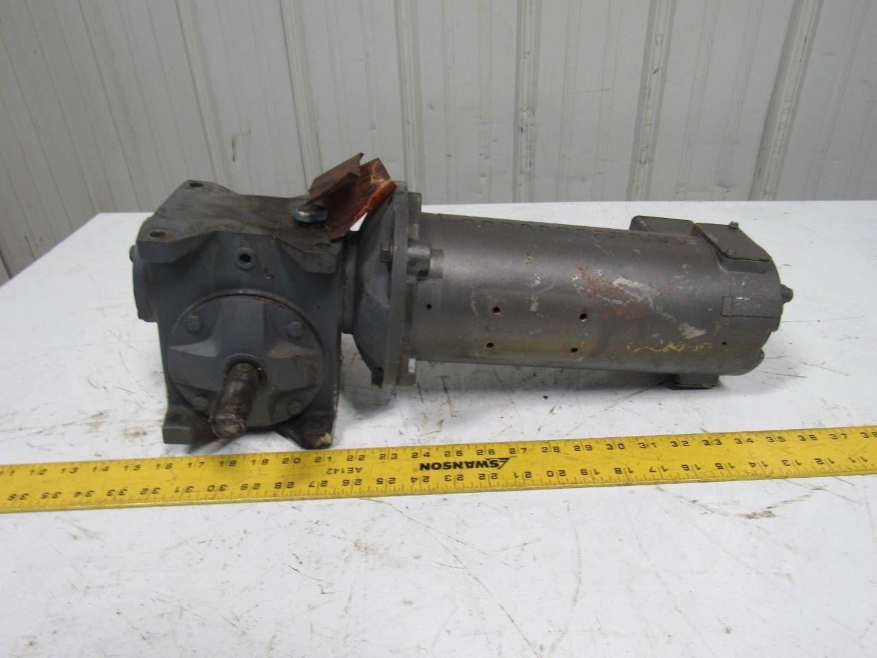 Grant Size 200 Style STF 40:1 Speed Reducer Worm Gear 1/2Hp 90VDC