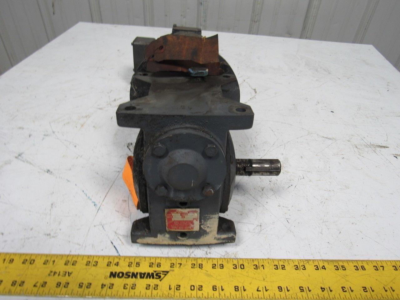 Grant Size 200 Style STF 40:1 Speed Reducer Worm Gear 1/2Hp 90VDC