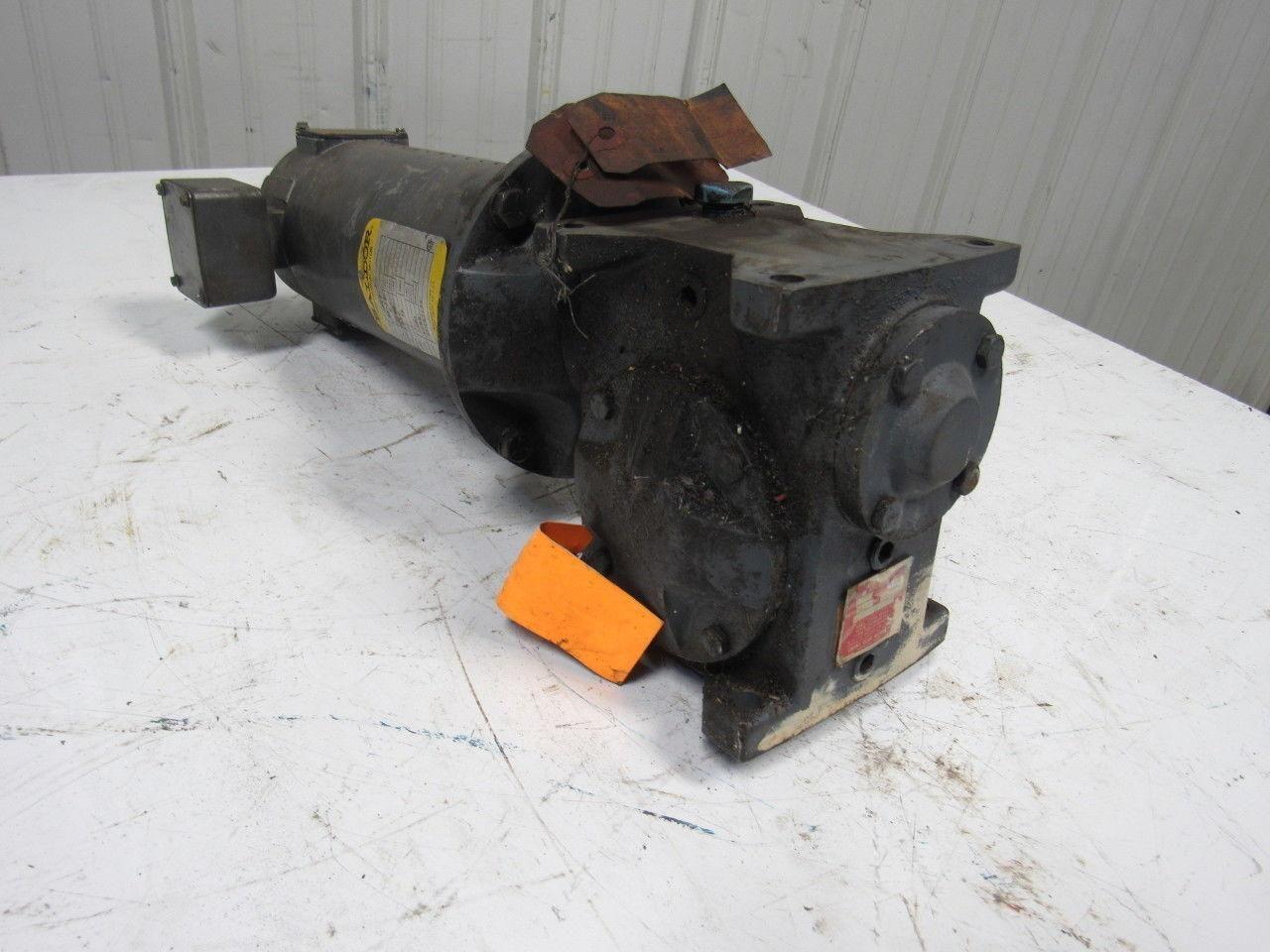 Grant Size 200 Style STF 40:1 Speed Reducer Worm Gear 1/2Hp 90VDC