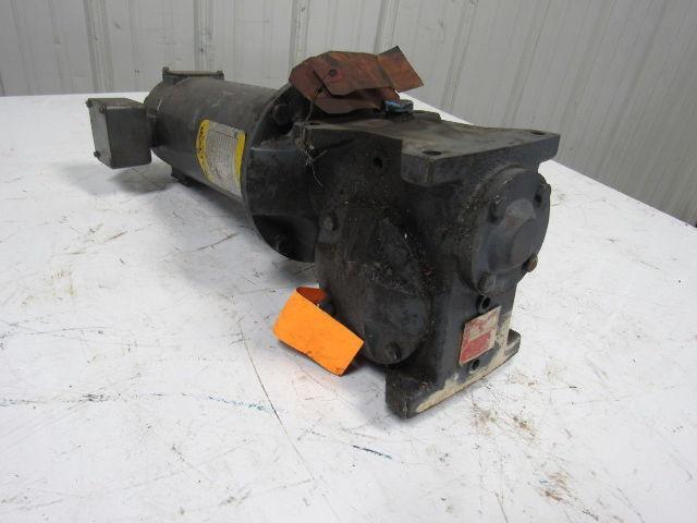Grant Size 200 Style STF 40:1 Speed Reducer Worm Gear 1/2Hp 90VDC