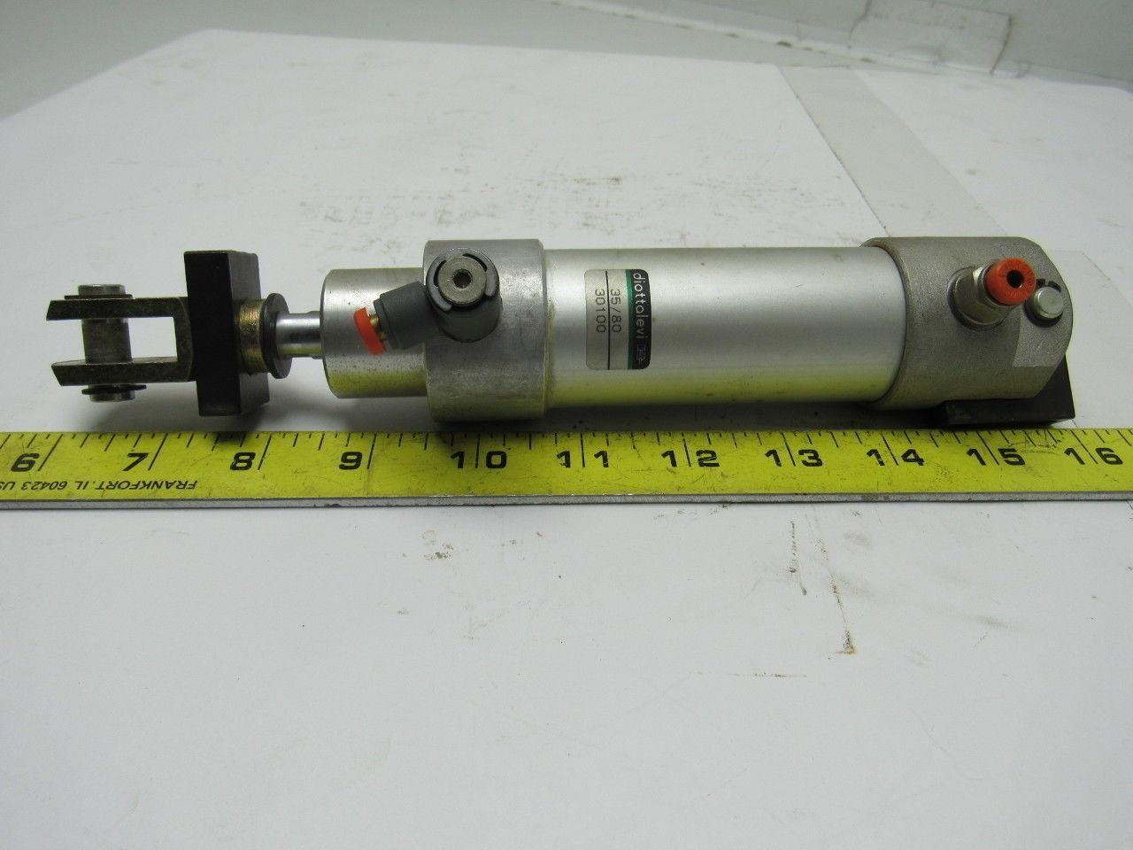 Diottolevi 35/80 30100 Dbl Acting 3.5" Stroke Cylinder 12 mm Shaft 40 mm Bore