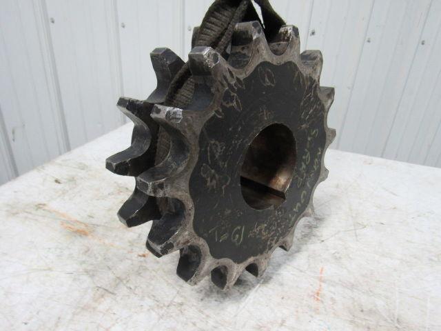 Industrial Art Double Roller Chain Sprocket Steampunk 14" OD 15 Tooth 4-3/8" ID