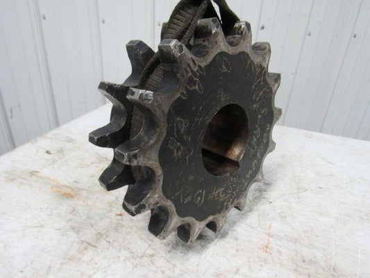 Industrial Art Double Roller Chain Sprocket Steampunk 14" OD 15 Tooth 4-3/8" ID