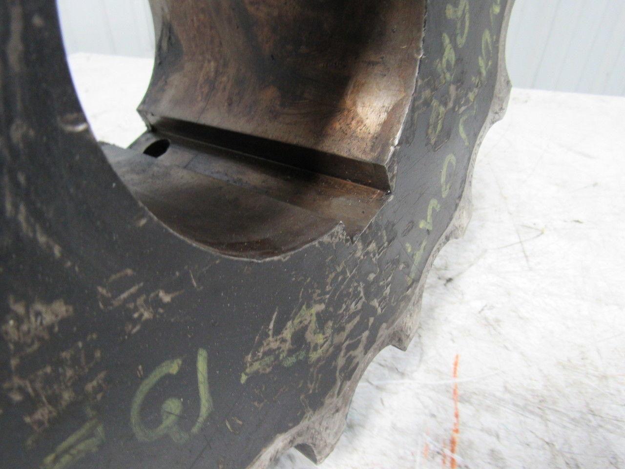 Industrial Art Double Roller Chain Sprocket Steampunk 14" OD 15 Tooth 4-3/8" ID