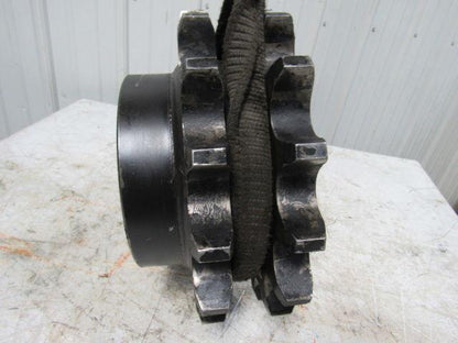 Industrial Art Double Roller Chain Sprocket Steampunk 14" OD 15 Tooth 4-3/8" ID