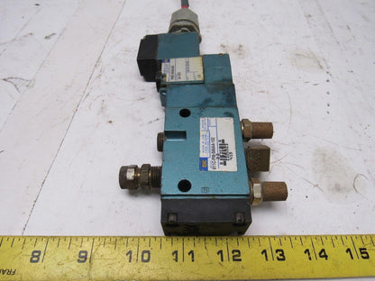 Mac 811C-PM-596AA-152 Pneumatic Solenoid Valve W/PME-596AAAA 24VDC