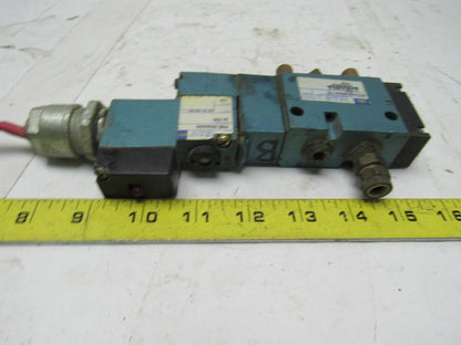 Mac 811C-PM-596AA-152 Pneumatic Solenoid Valve W/PME-596AAAA 24VDC
