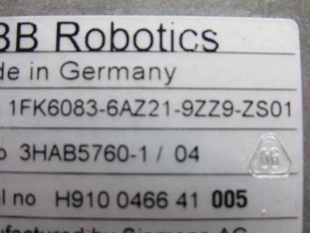 Siemens 1FK6083-6AZ21-9ZZ9-ZS01 AC Electric Servo Motor