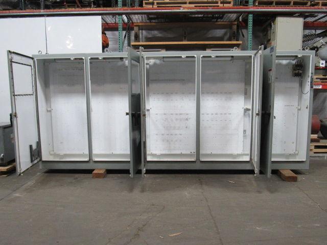 HOFFMAN ? 16'6" x 7' x 18" 5 Door Electrical Enclosure Box W/ Extras Disconnect