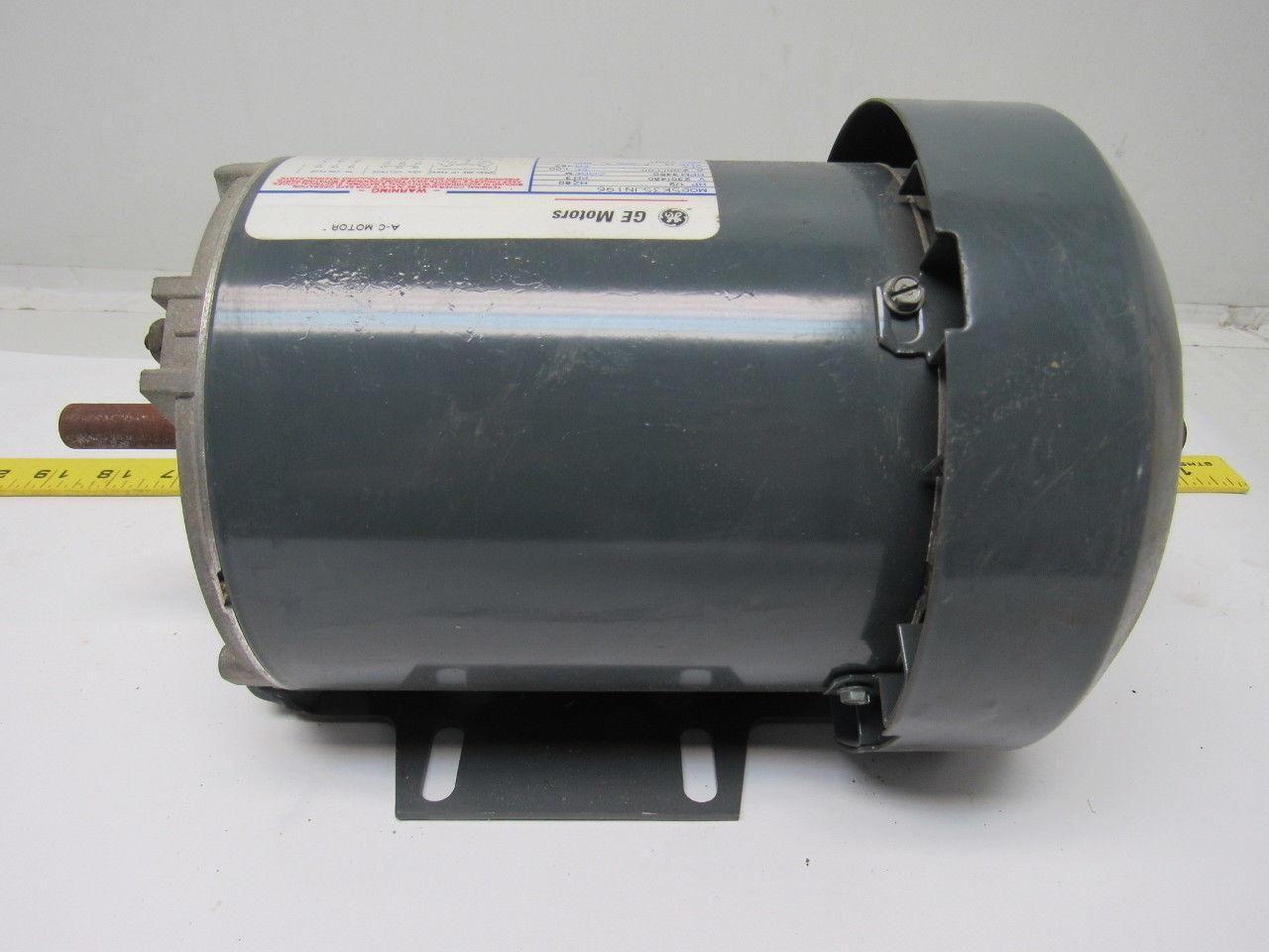 GE General Electric 5K35JN196 1/2Hp Electric Motor 230/460V 3Ph 3450 RPM 48Z FR