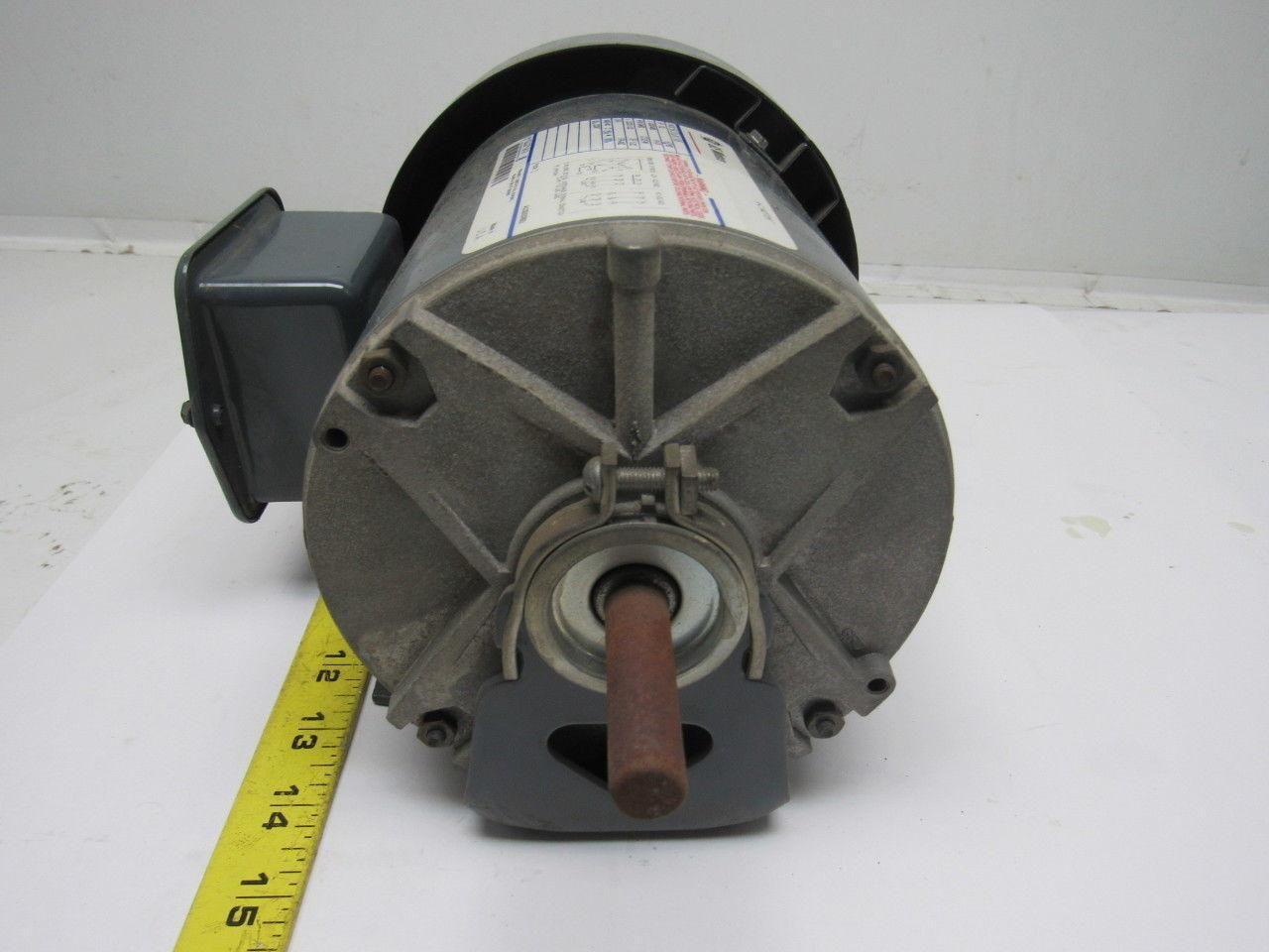 GE General Electric 5K35JN196 1/2Hp Electric Motor 230/460V 3Ph 3450 RPM 48Z FR