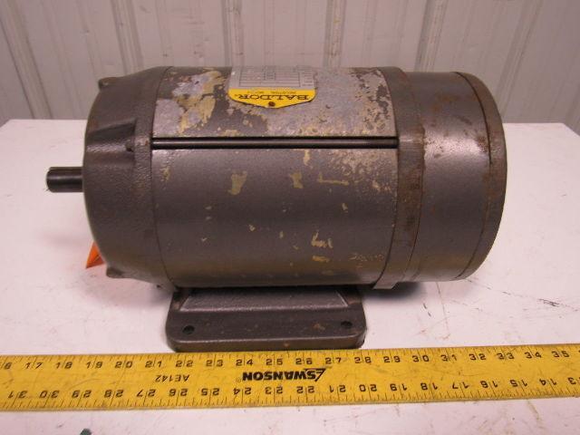 Baldor 1Hp DC Electric Motor 230VDC 182 Frame 1200 RPM