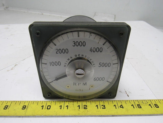Meiwa Densokuki Analog RPM Meter From a Wasino LG71 CNC