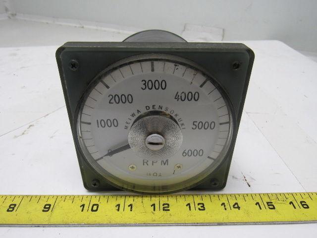 Meiwa Densokuki Analog RPM Meter From a Wasino LG71 CNC
