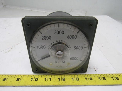 Meiwa Densokuki Analog RPM Meter From a Wasino LG71 CNC