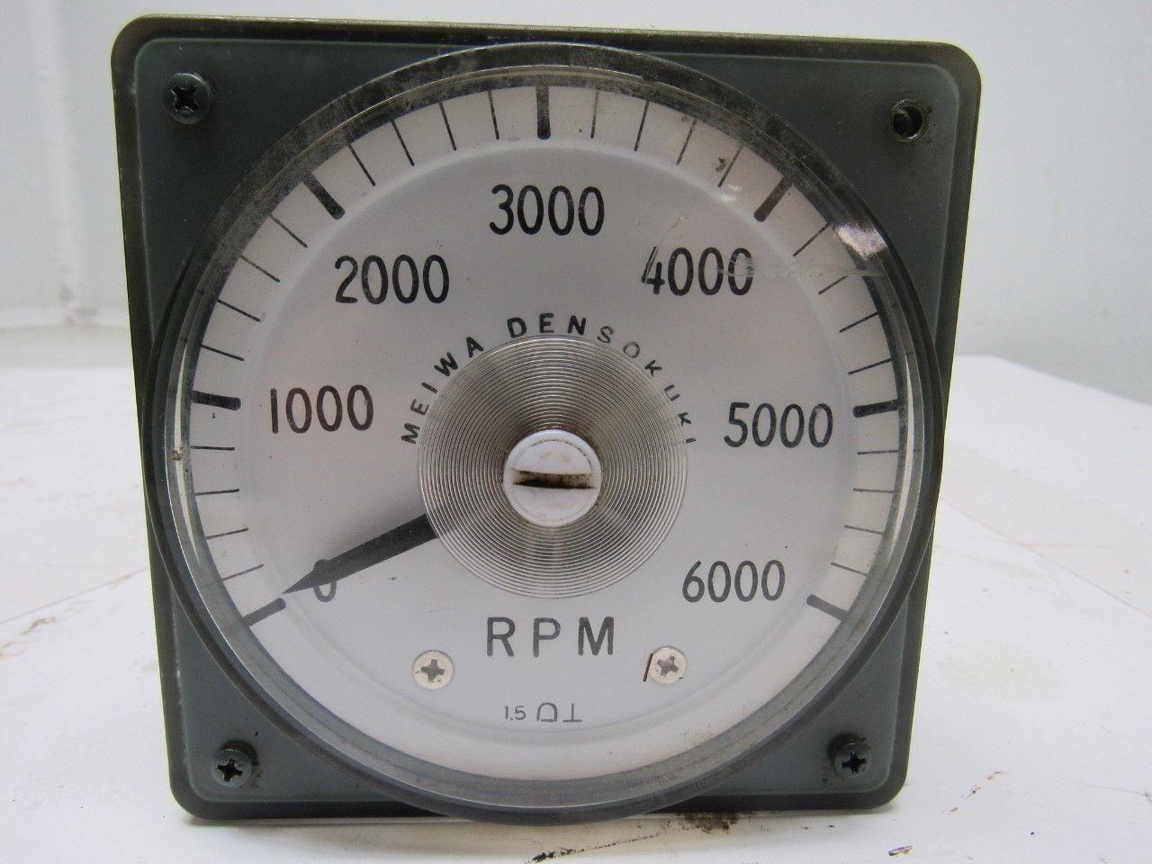 Meiwa Densokuki Analog RPM Meter From a Wasino LG71 CNC