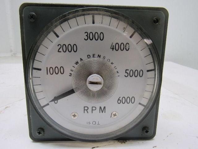 Meiwa Densokuki Analog RPM Meter From a Wasino LG71 CNC