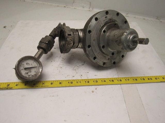 Graco 223824 Back Pressure Regulator 2" Sanitary Clamp Fittings W/Gauge