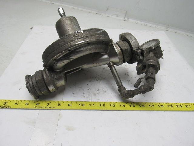 Graco 223824 Back Pressure Regulator 2" Sanitary Clamp Fittings W/Gauge