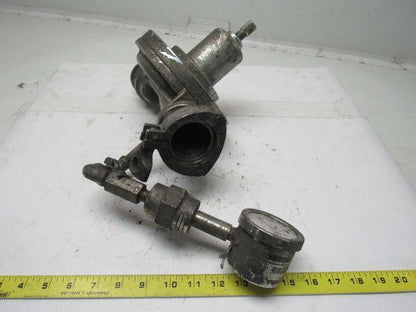 Graco 223824 Back Pressure Regulator 2" Sanitary Clamp Fittings W/Gauge