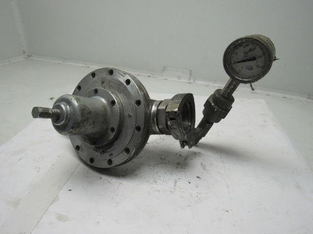 Graco 223824 Back Pressure Regulator 2" Sanitary Clamp Fittings W/Gauge