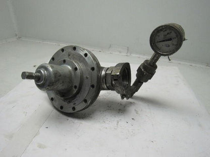 Graco 223824 Back Pressure Regulator 2" Sanitary Clamp Fittings W/Gauge