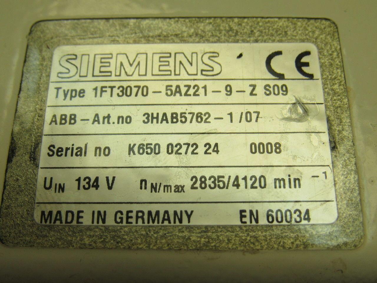 Siemens 3HAB5762-1 ABB Robot Axis AC Electric Servo Motor
