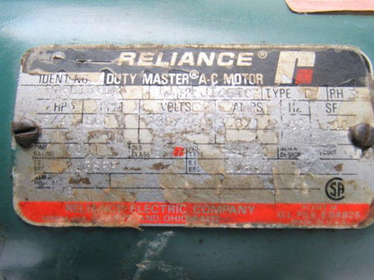 Reliance FJ145TC 3/4 Hp Duty Master AC Motor 230/460 60 Hz. 7/8" Shaft