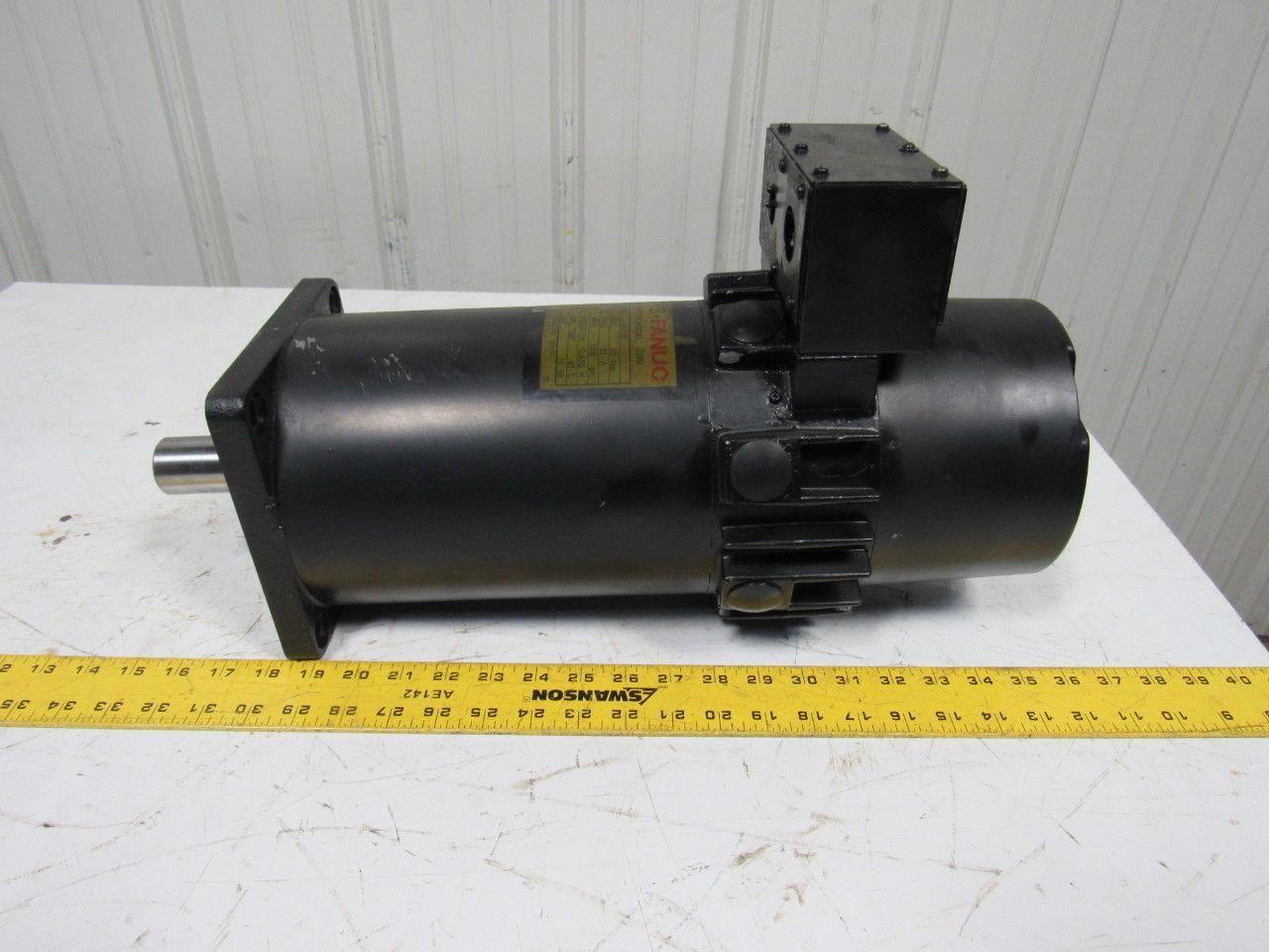 Getty Fanuc 20N 128VDC Servo Motor From Mazak M-5 Lathe 1500 RPM A06B-0602-B021